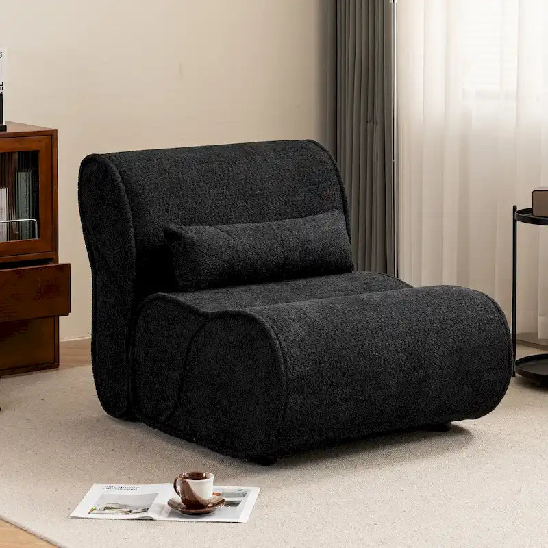 Fauteuil inclinable en velours doux