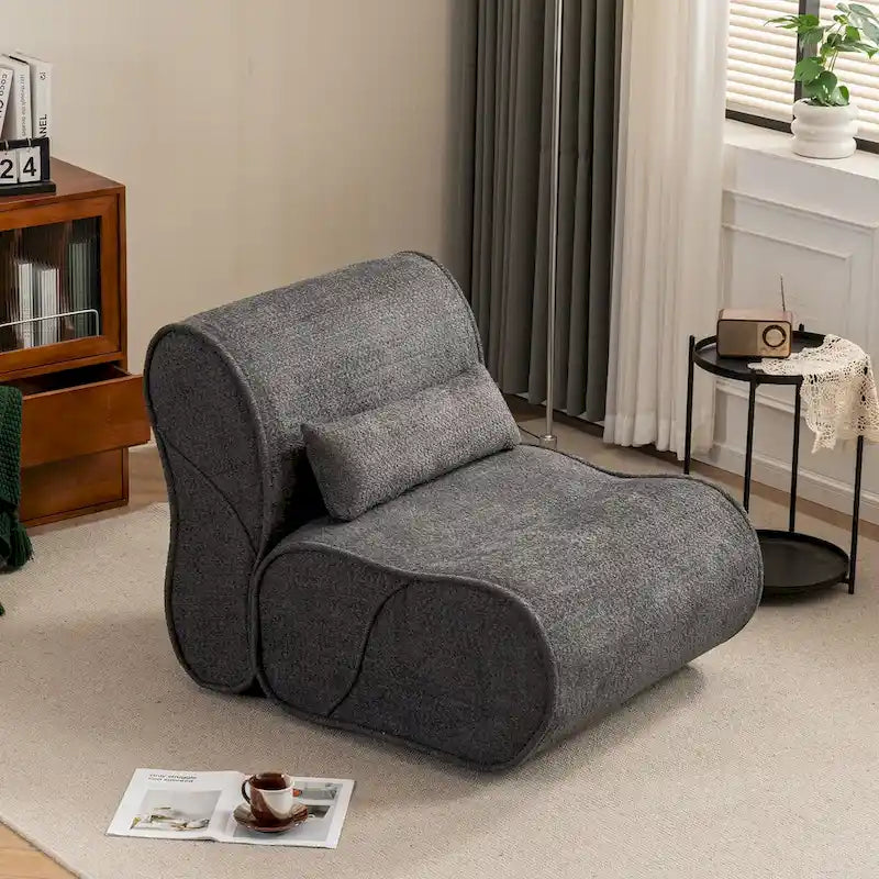 Fauteuil inclinable en velours doux