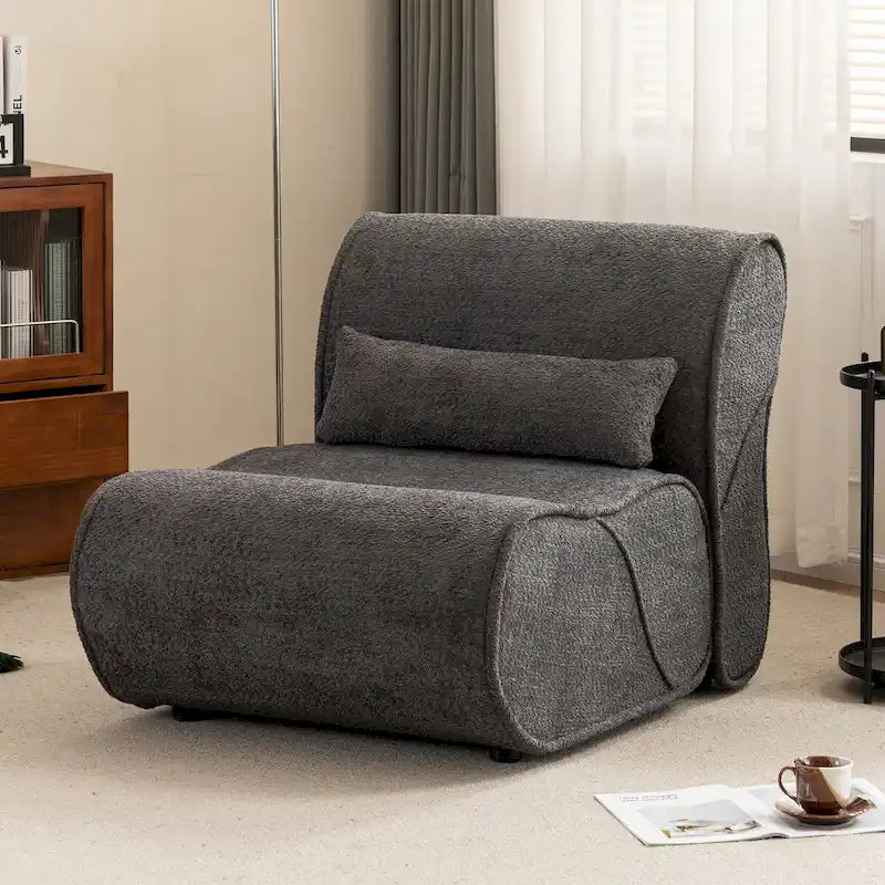 Fauteuil inclinable en velours doux