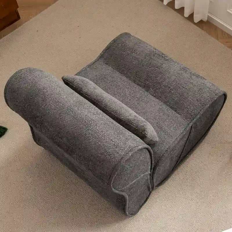 Fauteuil inclinable en velours doux