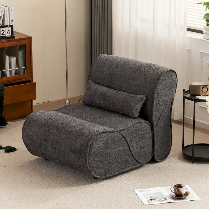 Fauteuil inclinable en velours doux