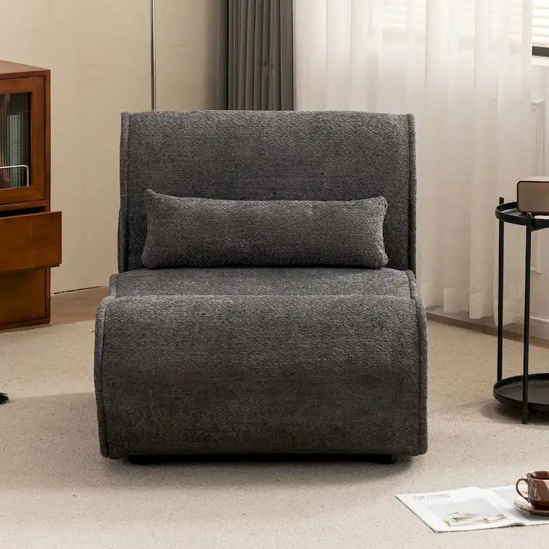 Fauteuil inclinable en velours doux