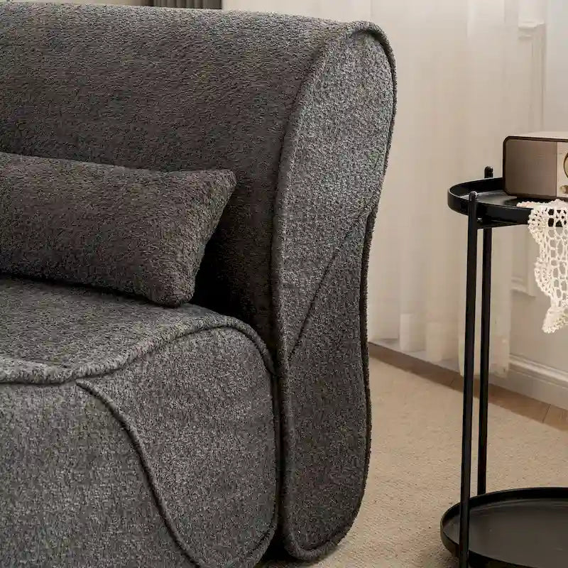 Fauteuil inclinable en velours doux