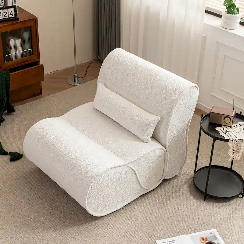 Fauteuil inclinable en velours doux