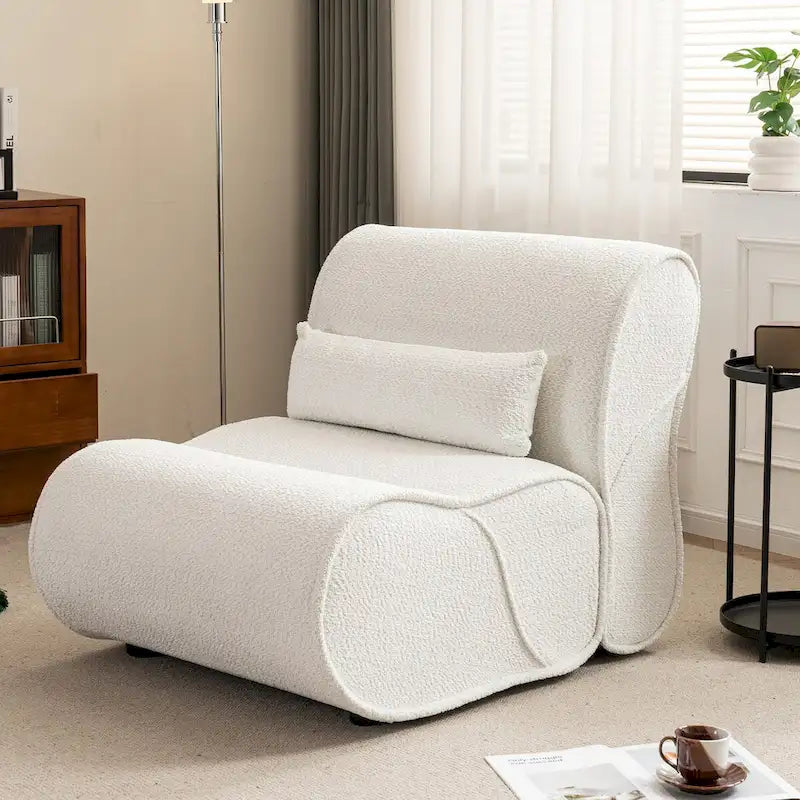 Fauteuil inclinable en velours doux