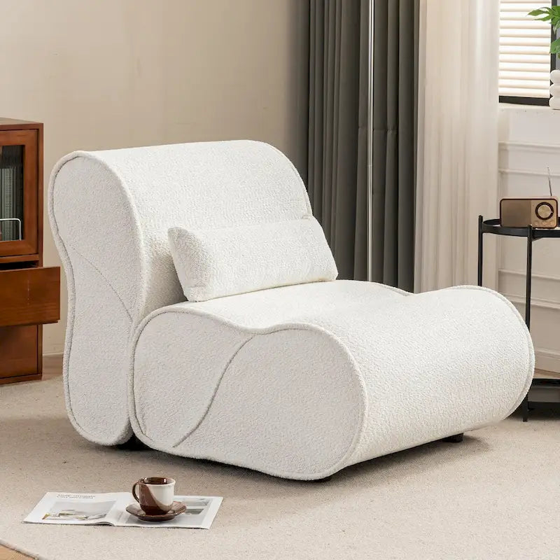 Fauteuil inclinable en velours doux