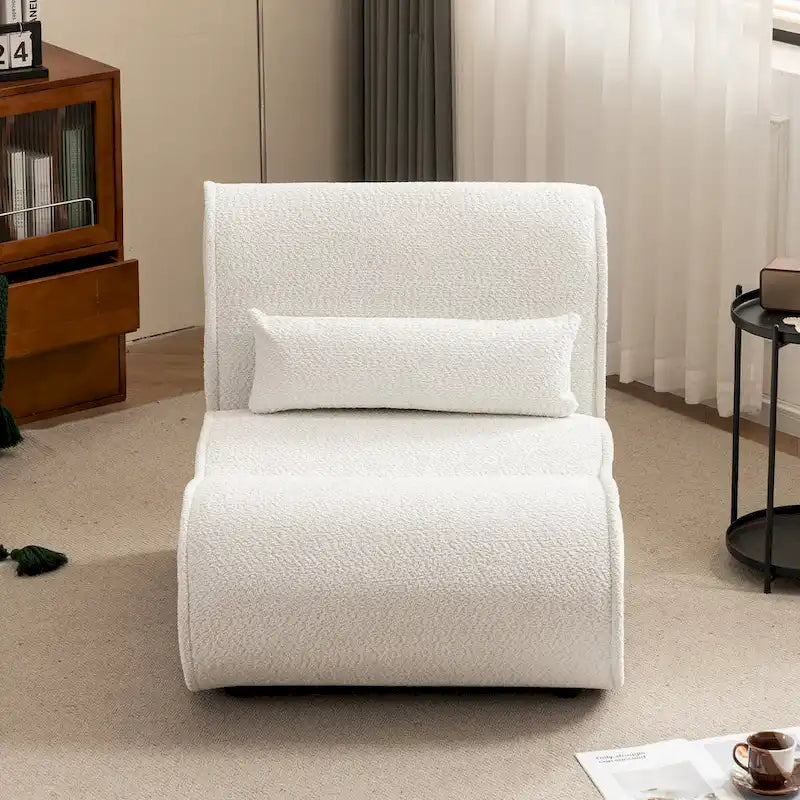 Fauteuil inclinable en velours doux