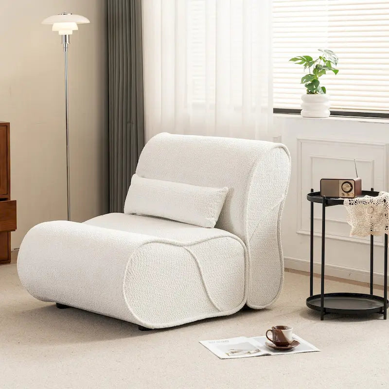 Fauteuil inclinable en velours doux