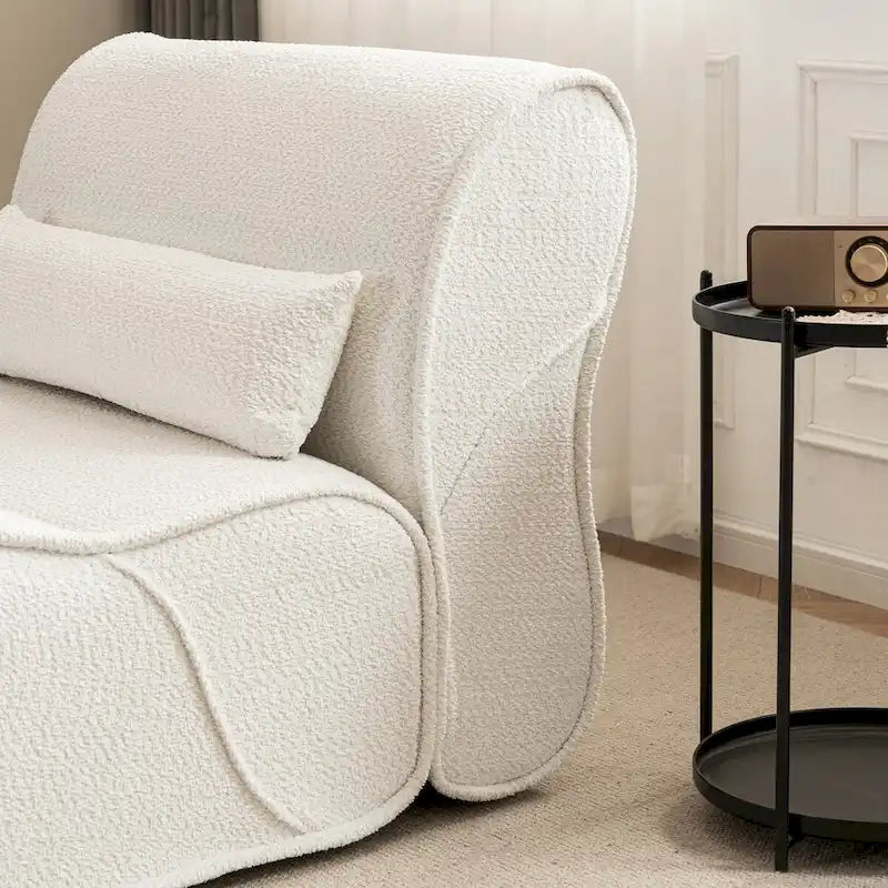 Fauteuil inclinable en velours doux