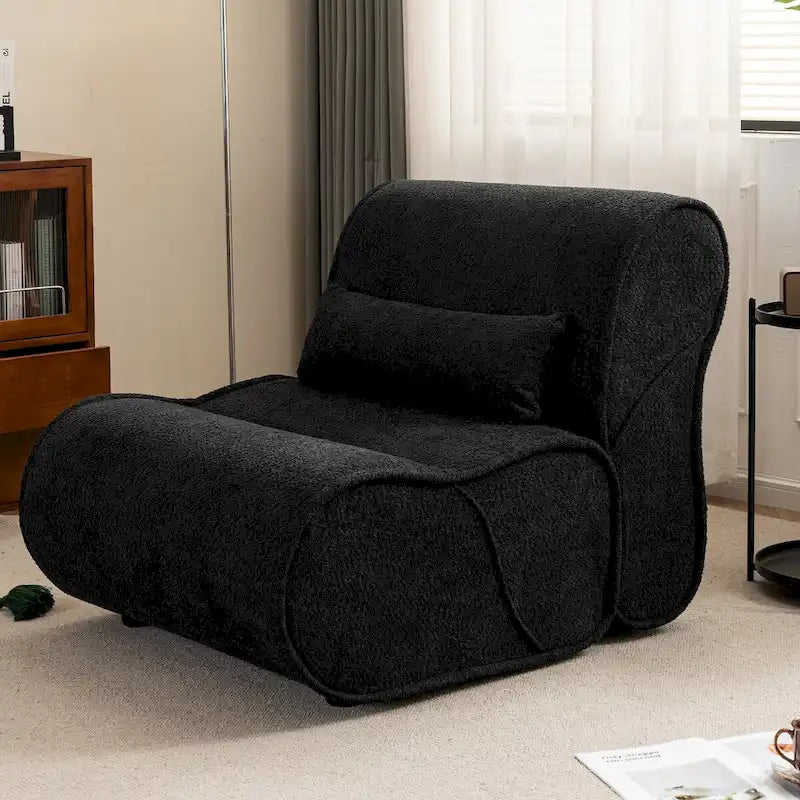Fauteuil inclinable en velours doux