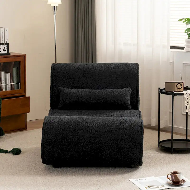 Fauteuil inclinable en velours doux