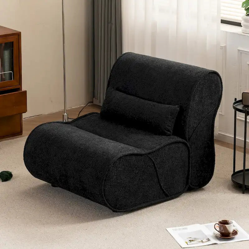 Fauteuil inclinable en velours doux