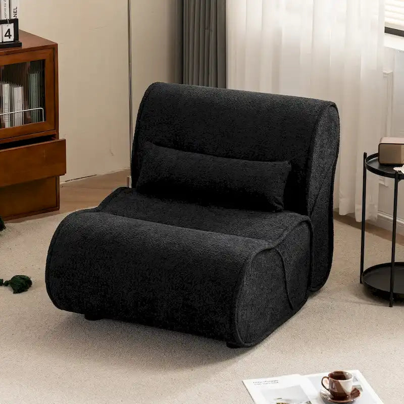 Fauteuil inclinable en velours doux