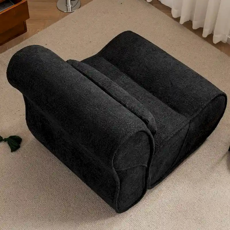 Fauteuil inclinable en velours doux