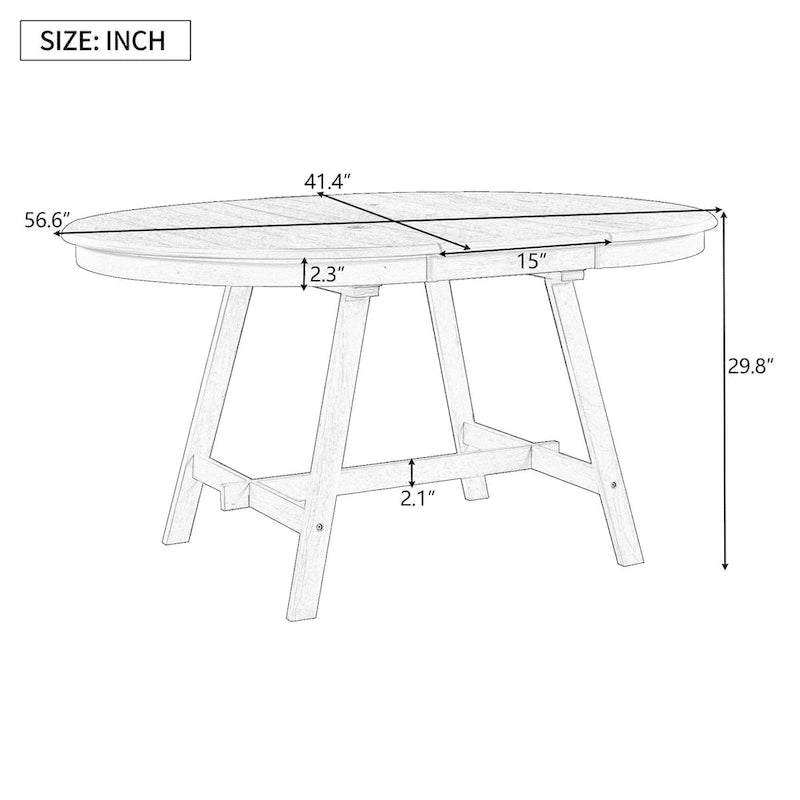 Table de salle à manger vintage en bois
