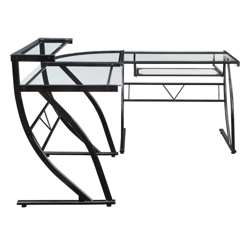 Table de jeu et de montage en L pour bureau à domicile