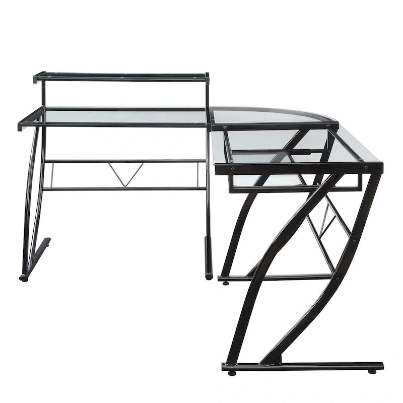 Table de jeu et de montage en L pour bureau à domicile