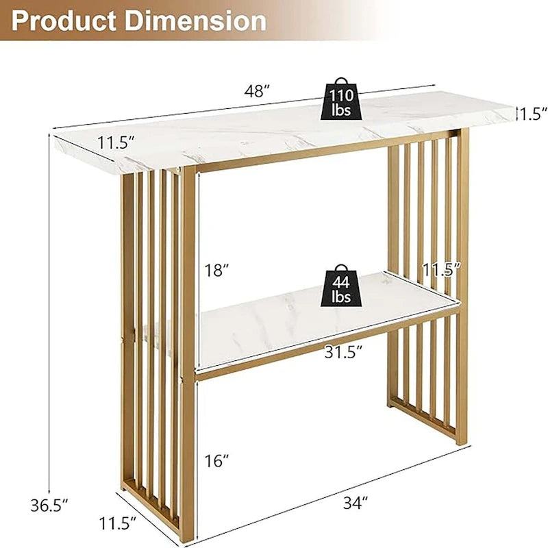 Table d'entrée à double plateau